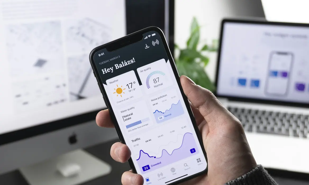Mobile app interface designed and built by Atrax